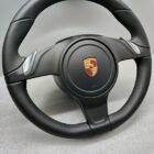Porsche 958 steering wheel 991347803 cayman panamera 991 Black Leather