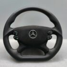 Mercedes Steering wheel R230 SL55 2005 EARLY Flat Silver Stitch CLK55 E55 CLS w219 Custom A2304601403