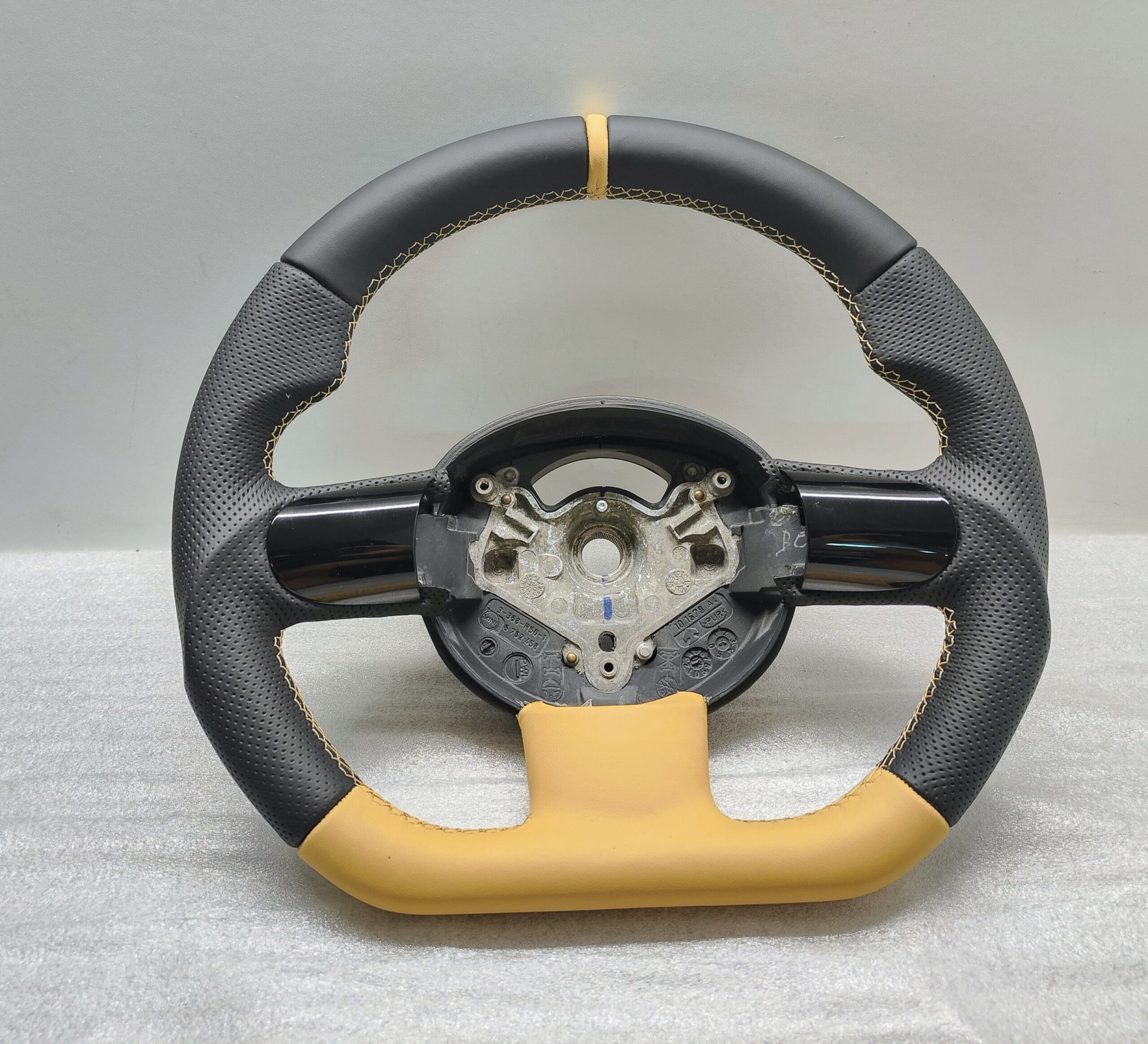 Mini R50 R52 R53 steering wheel Custom New Lather Beige Flat