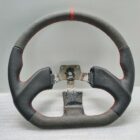 Mitsubishi Eclipse steering wheel New leather + Alcantara Flat Custom RED stitch 90-95 MB564477