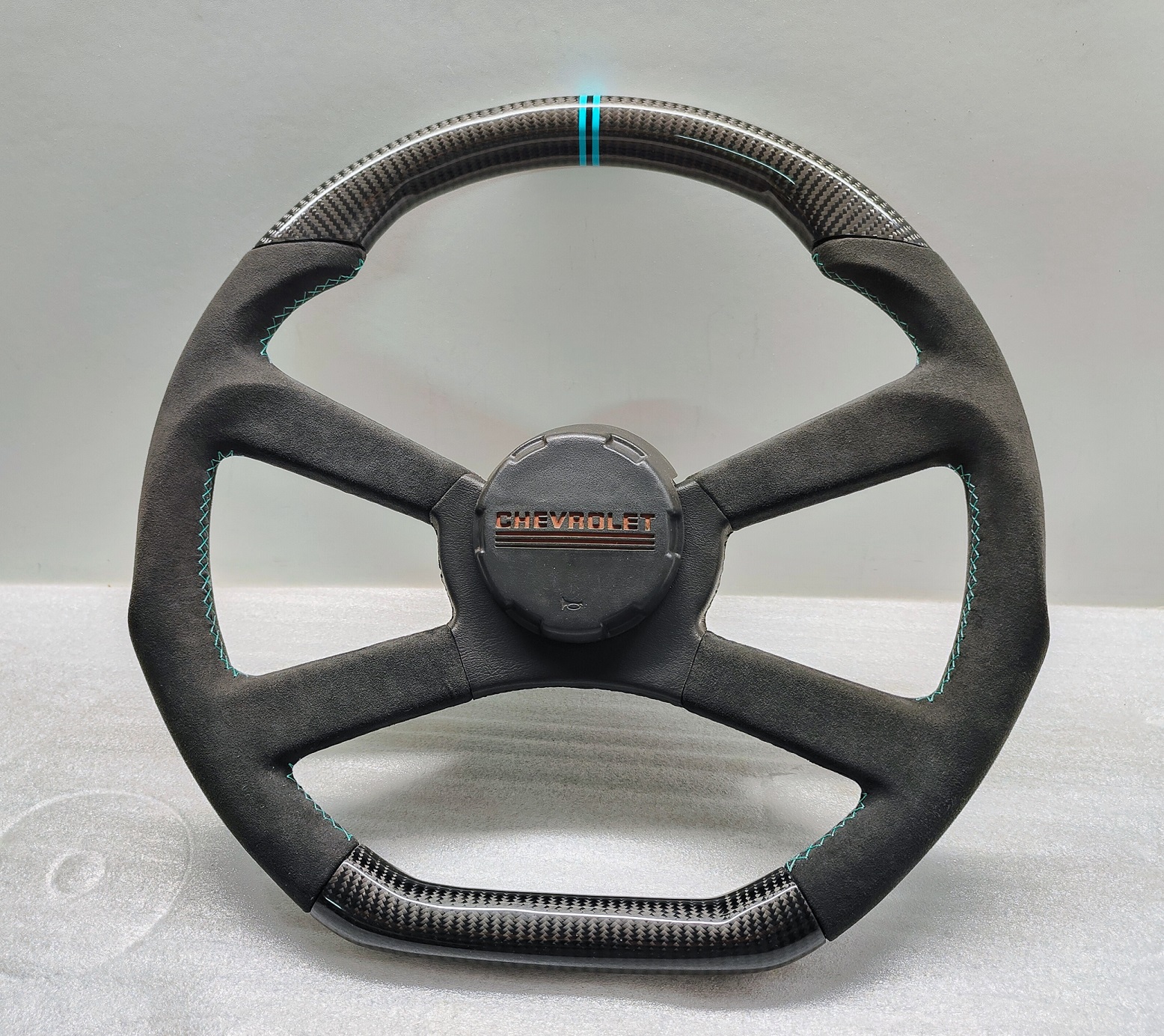 CHEVY TRUCK Steering Wheel Carbon Custom C10 Silverado GMC Blazer C1500 Flat Bottom 88-94