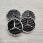 Centre caps for Mercedes 75mm black carbon style