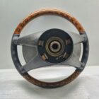 Mercedes R107 steering wheel New leather + wood effect W124 W123