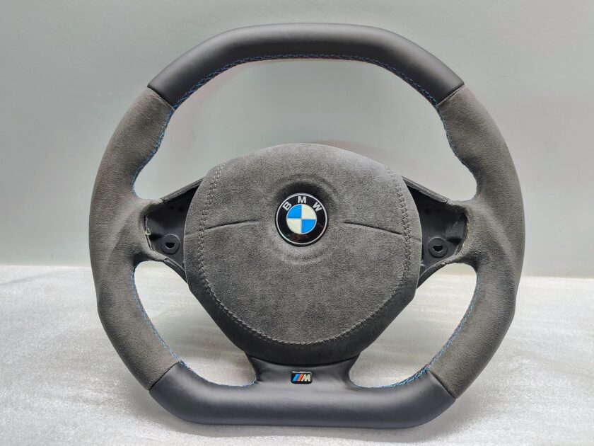 BMW E36 Z3 Steering Wheel Custom Flat Top Alcantara