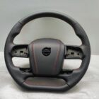 Volvo FH4 Truck steering wheel 23565879 New leather + red stitch Flat 3069989