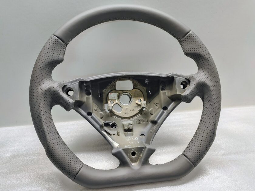 Cayenne 955 957 Steering wheel Grey leather Flat Custom