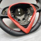 Alfa Giulietta steering wheel Trim Red Carbon pattern besel 2104+
